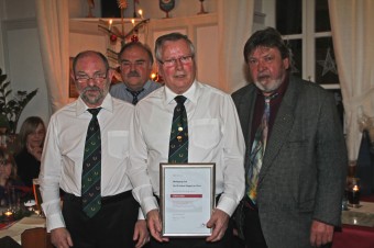 1. Bild vlnr: 2. Vorsitzender Karlheinz Dir, Wolfgang Haag, Wolfgang Och, Gerald Ernst